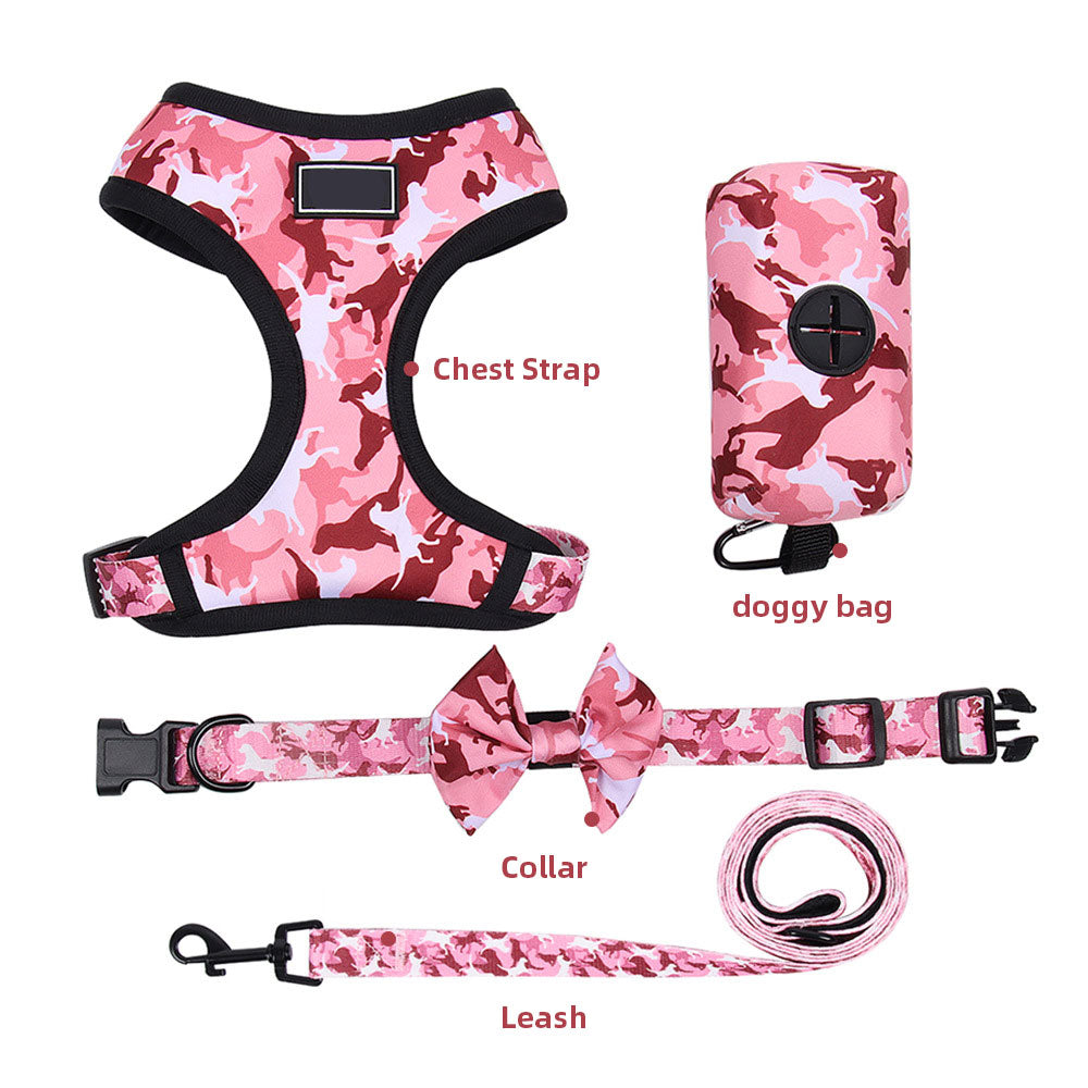 Arnes con estampado rosa