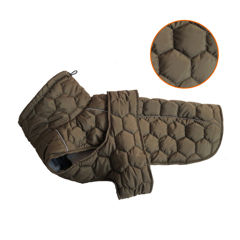 Chaleco de abrigo de algodón para perros, grueso y cálido
