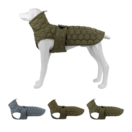 Chaleco de abrigo de algodón para perros, grueso y cálido