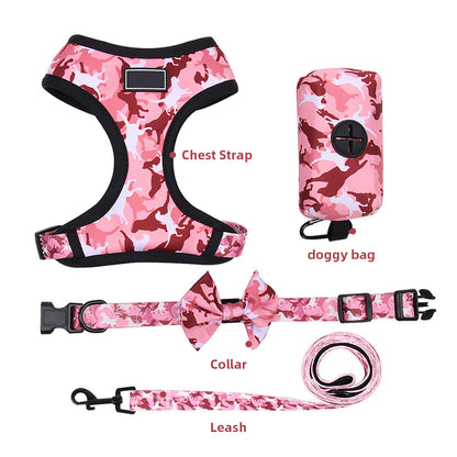 Arnes con estampado rosa