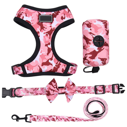 Arnes con estampado rosa