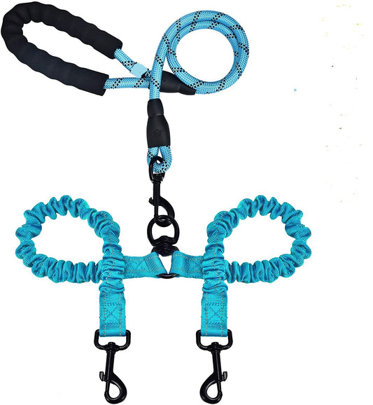 Correa doble para animales grandes con grip ergonomico