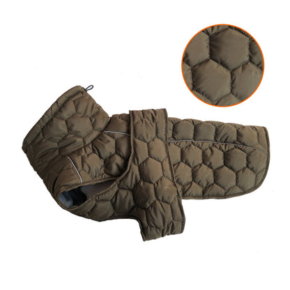 Chaleco de abrigo de algodón para perros, grueso y cálido